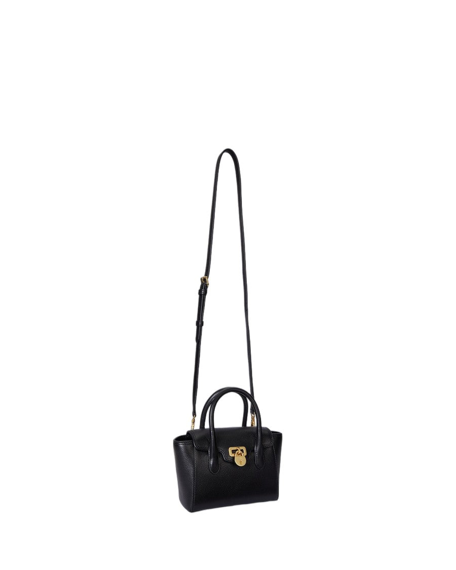 Lauren Ralph Lauren Tanner Small Satchel – Black Leather