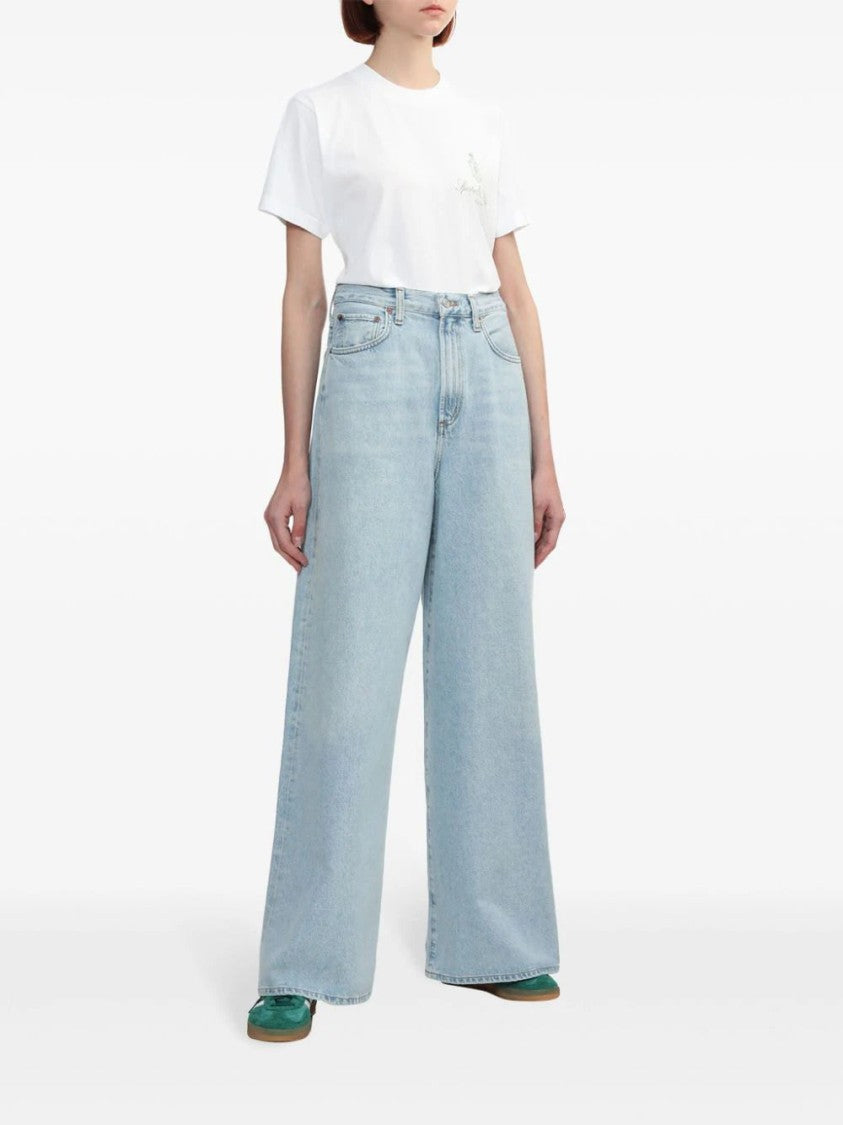 Agolde Nolan High-Rise Wide-Leg Jeans