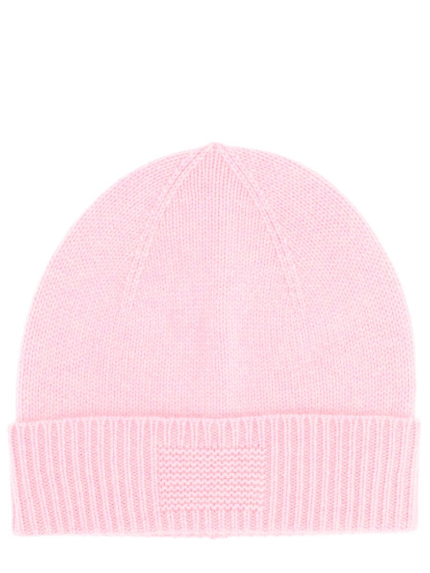 Guest In Residence Pastel Pink Wide Ribbed Cuff Cashmere Beanie