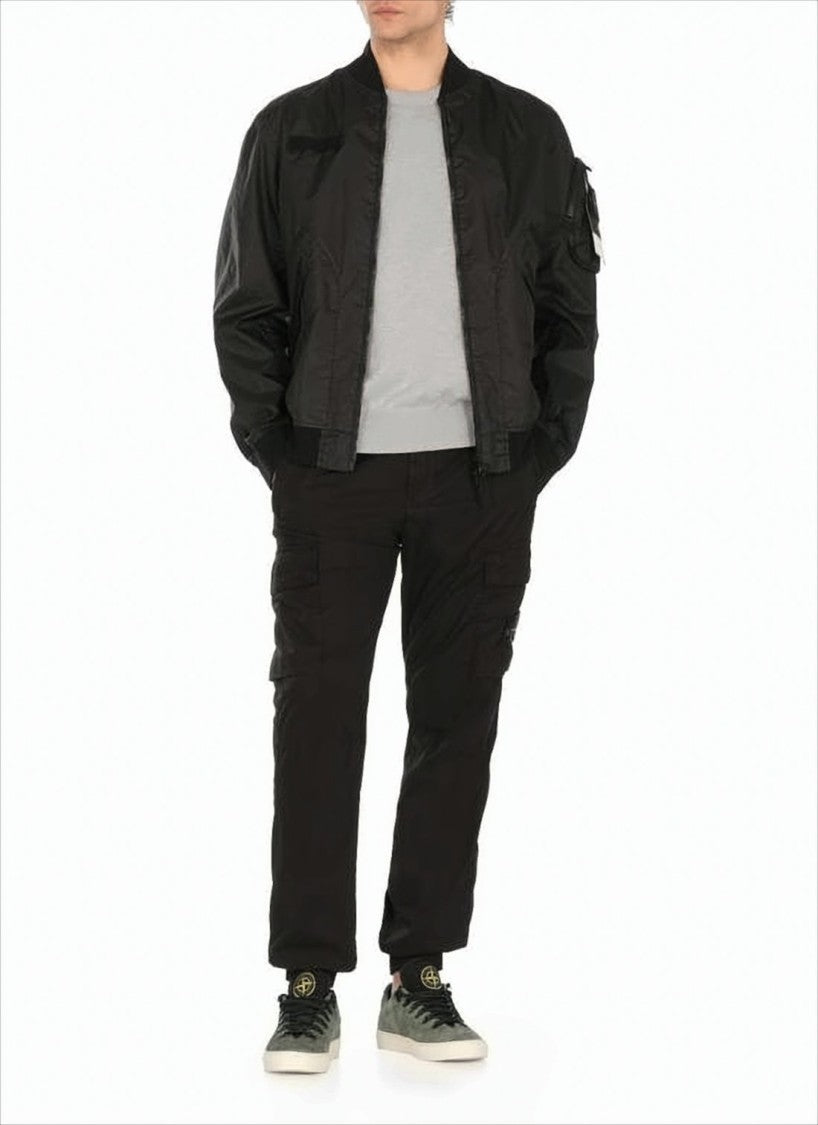 Stone Island Light Grey Cotton Sweater