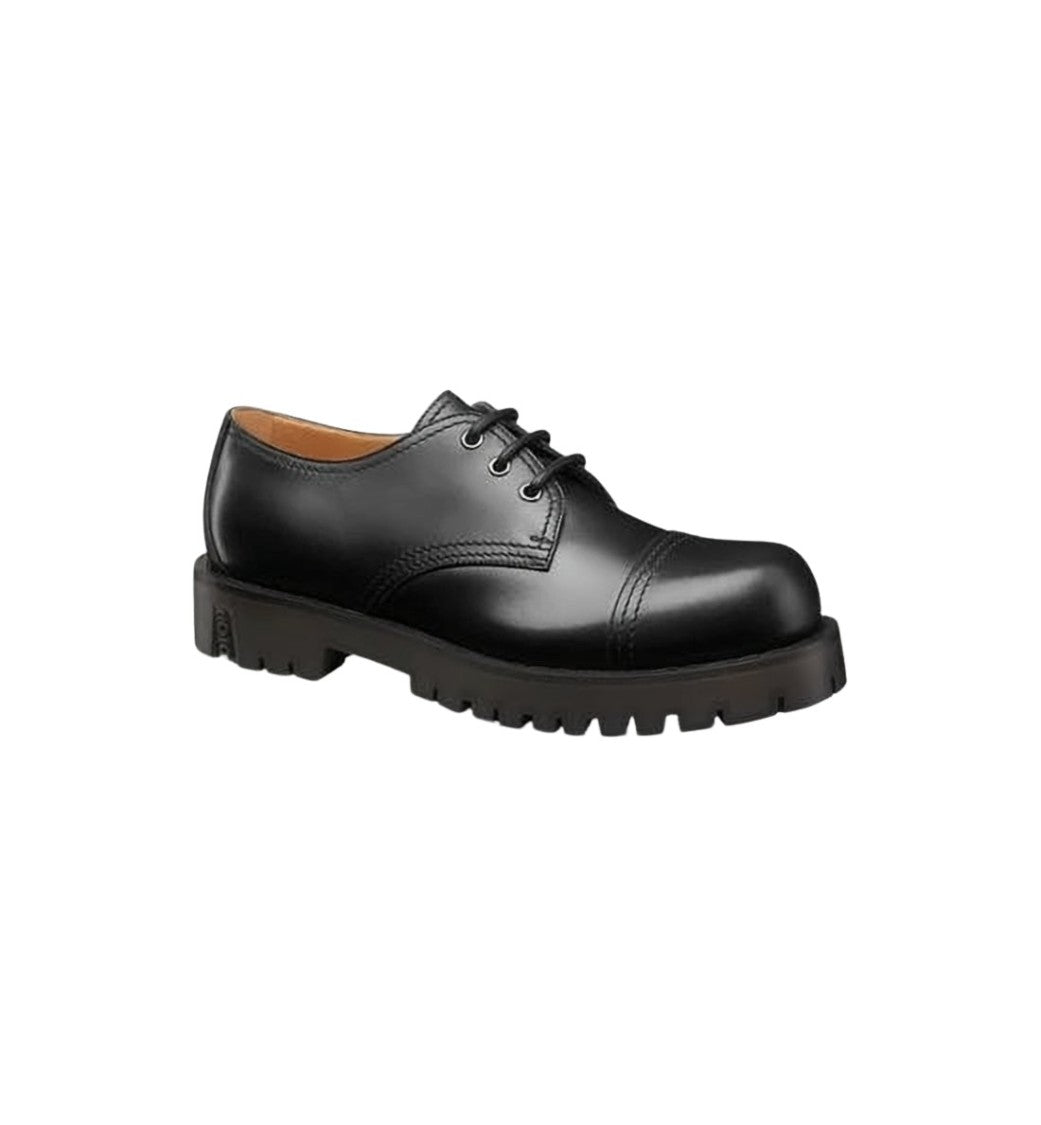 Christian Dior Black Cap-Toe Dress Shoes
