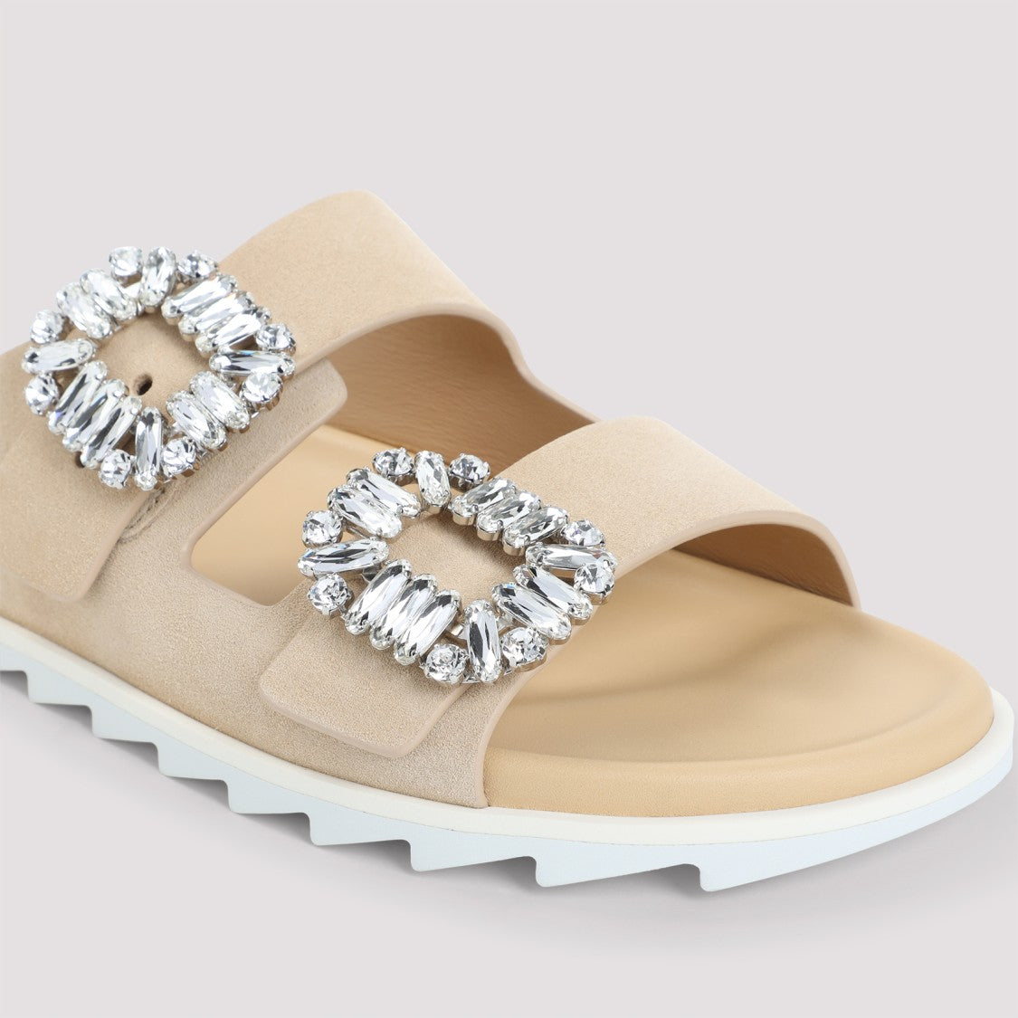 Roger Vivier Slidy Strass Buckle Sandals