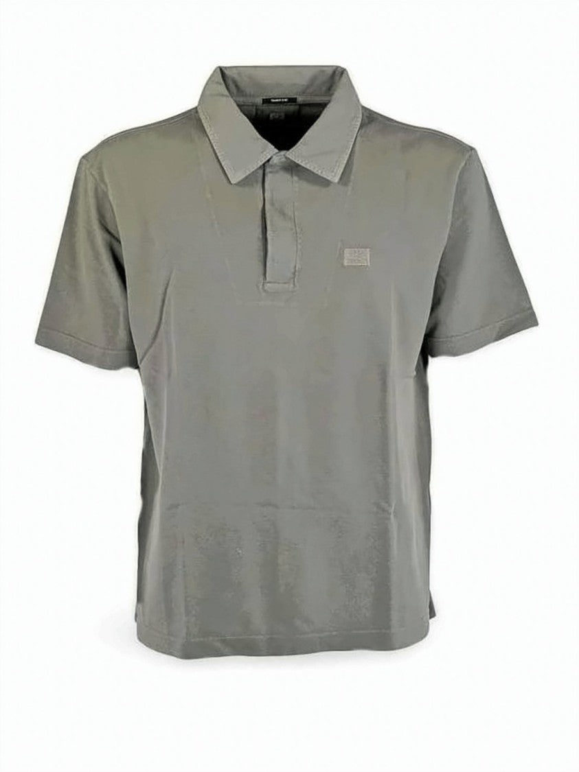 C.P. Company Short-Sleeved Polo Shirt With Classic Collar And Button Placket