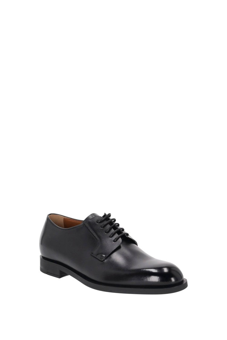 Zegna Calf Leather Derby Shoes
