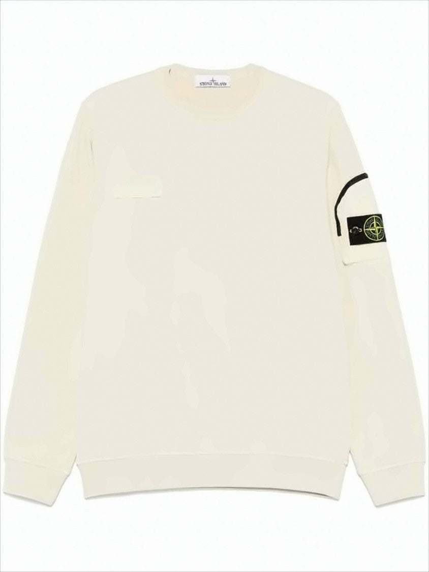 Stone Island Long-Sleeve Cotton T-Shirt With Patch Detail