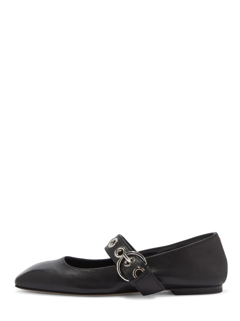 Aeydē Uma Eyelet Nappa Leather Pointed Flats