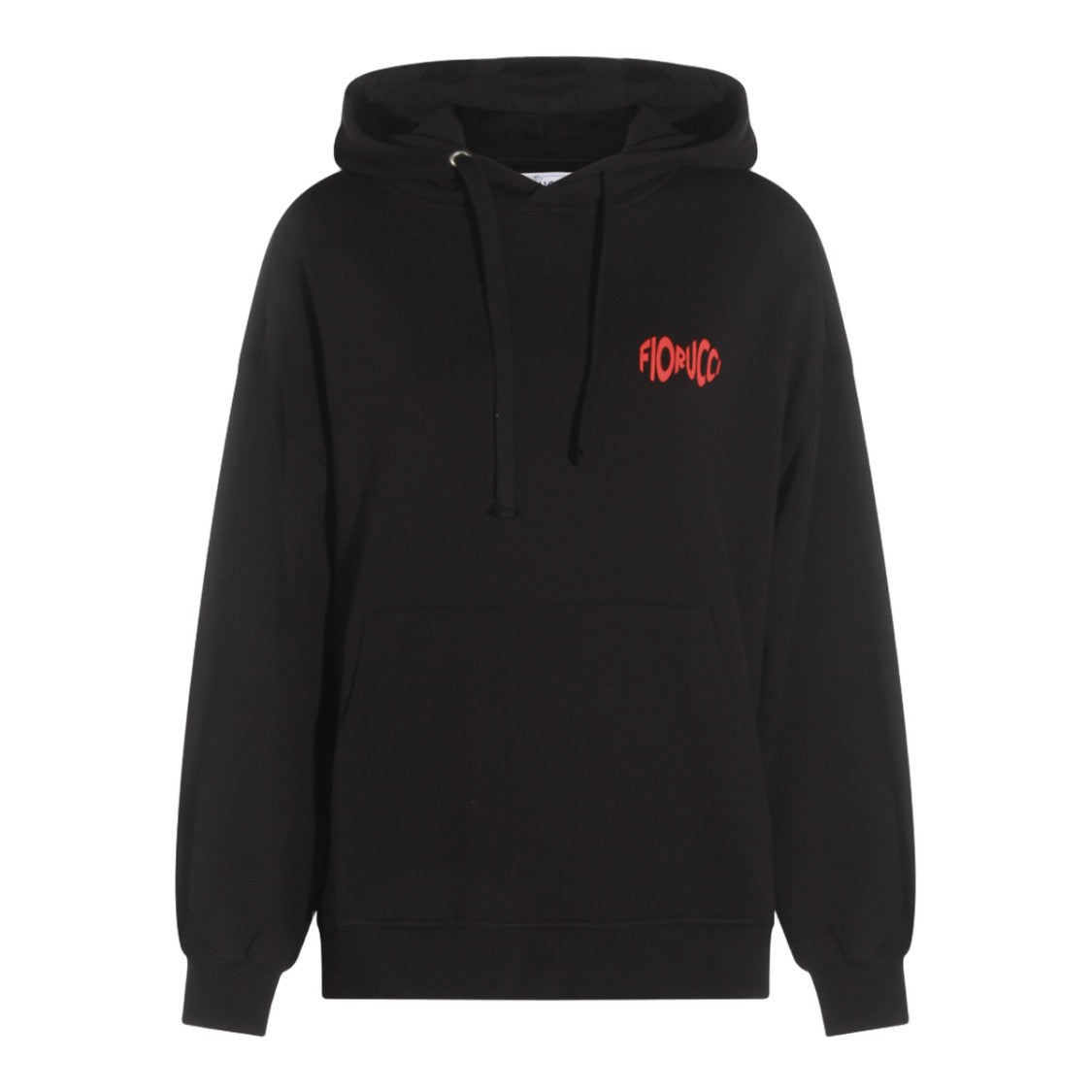 Fiorucci Black Hoodie With Kangaroo Pocket