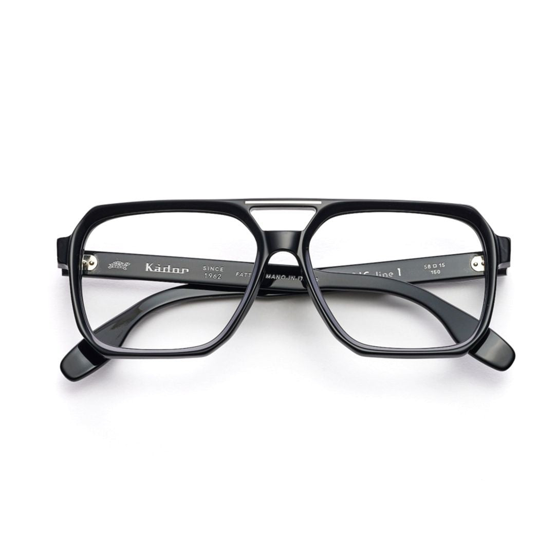 Kador Big 1-58 Double Bridge Rectangular Sunglasses