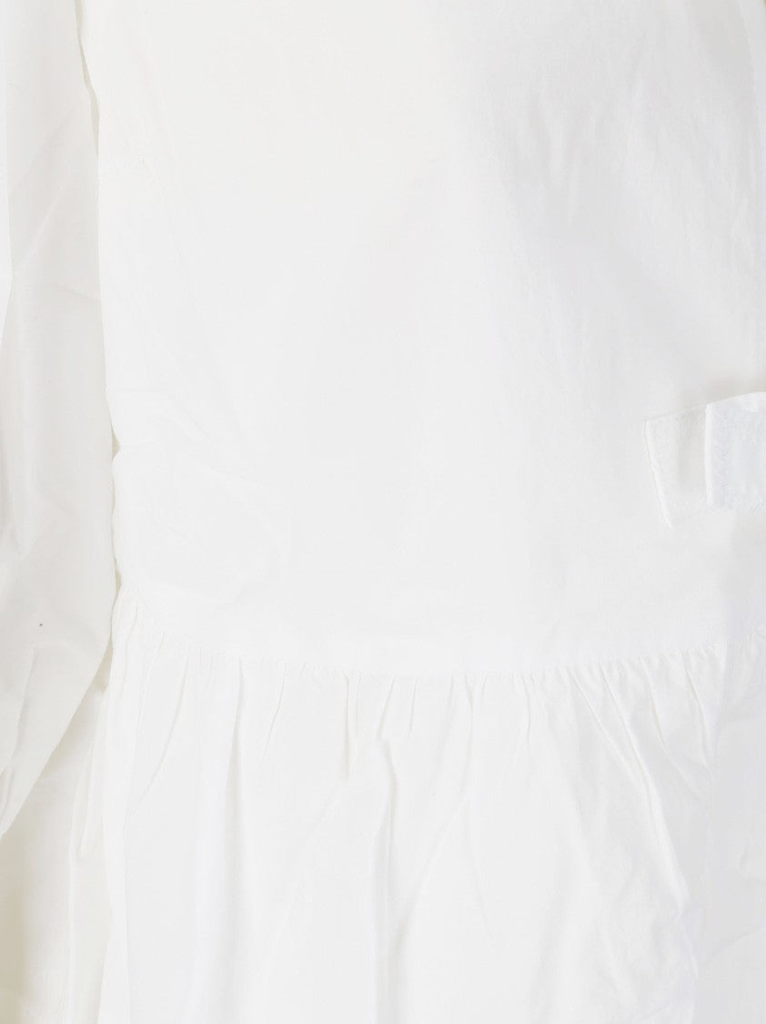 Ganni White Shirt Balloon Sleeves