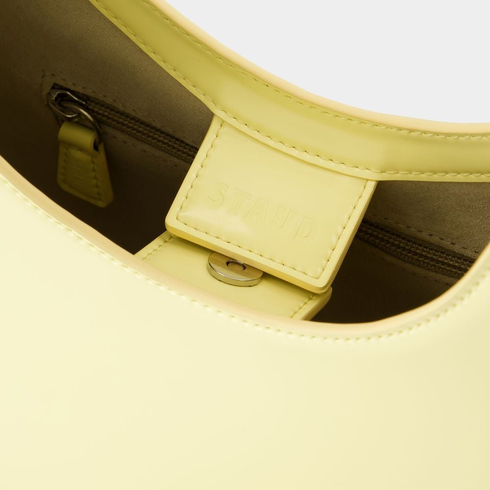 Staud Moon Shoulder Bag - Leather - Beige