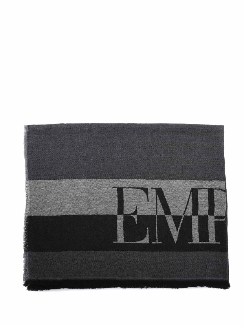 Emporio Armani Gradient Grey Scarf