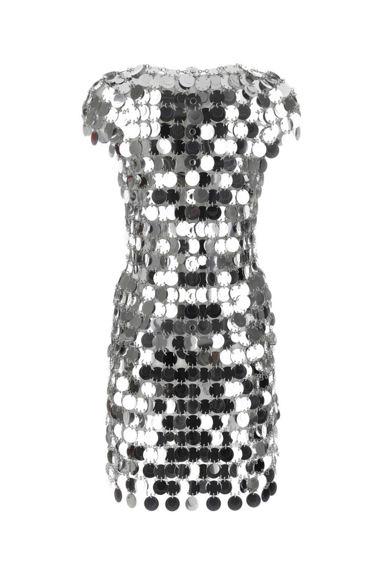 Paco Rabanne Black Maxi Sequins Mini Dress