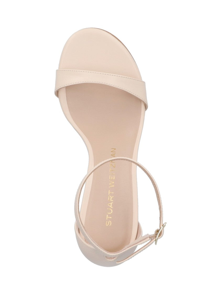 Stuart Weitzman "Nudist Ii 75" Slingback Sandals – Pink