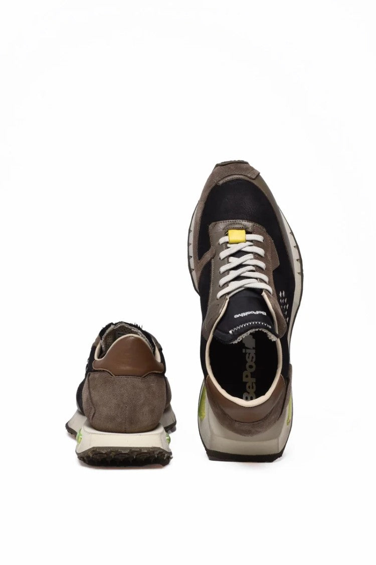 Be Positive Space Race Sneakers - Black/Taupe