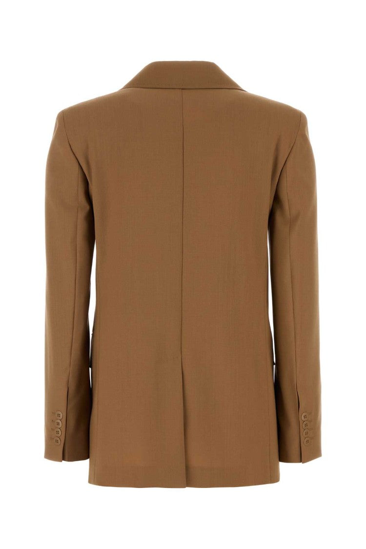 Mm Studio Camel Wool Blend Nice Blazer