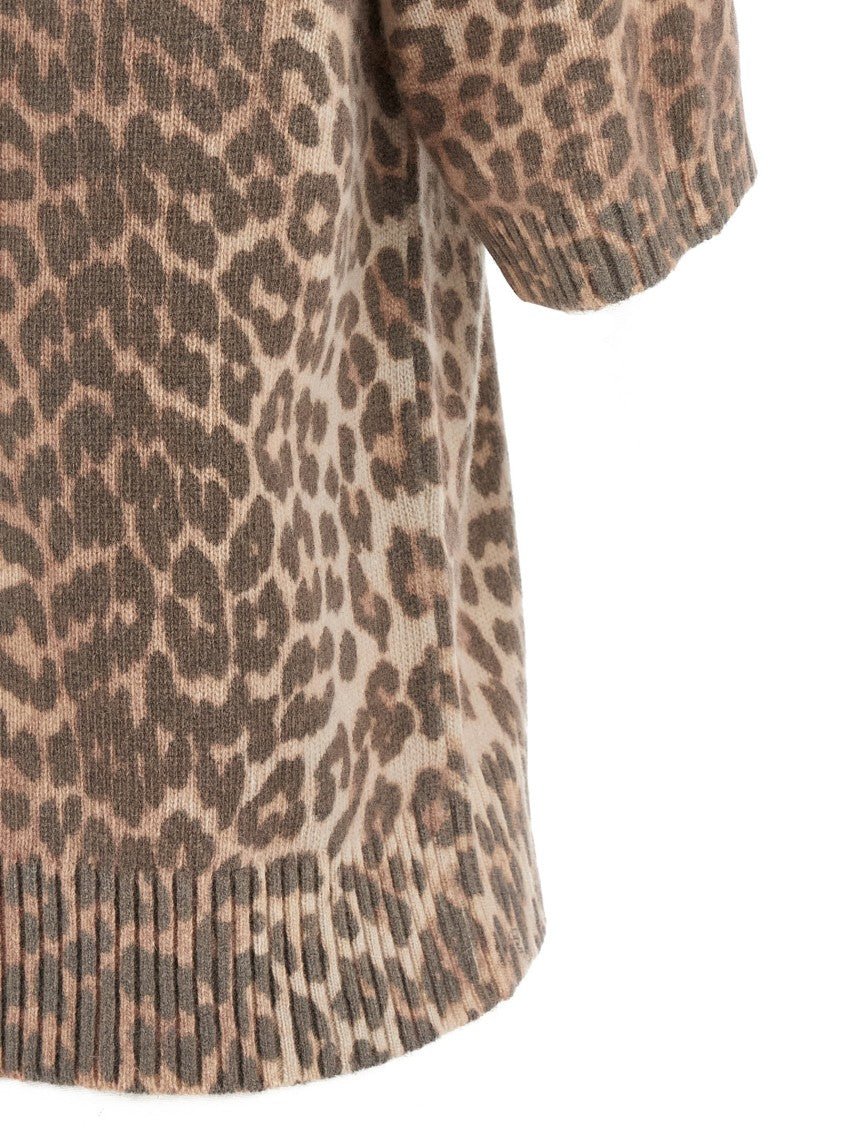 Ganni Leopard Wool Mix' T-Shirt