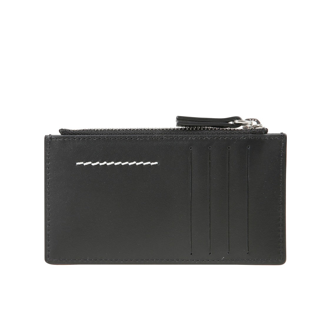 Mm6 By Maison Margiela Leather Cardholder With Numeric Logo