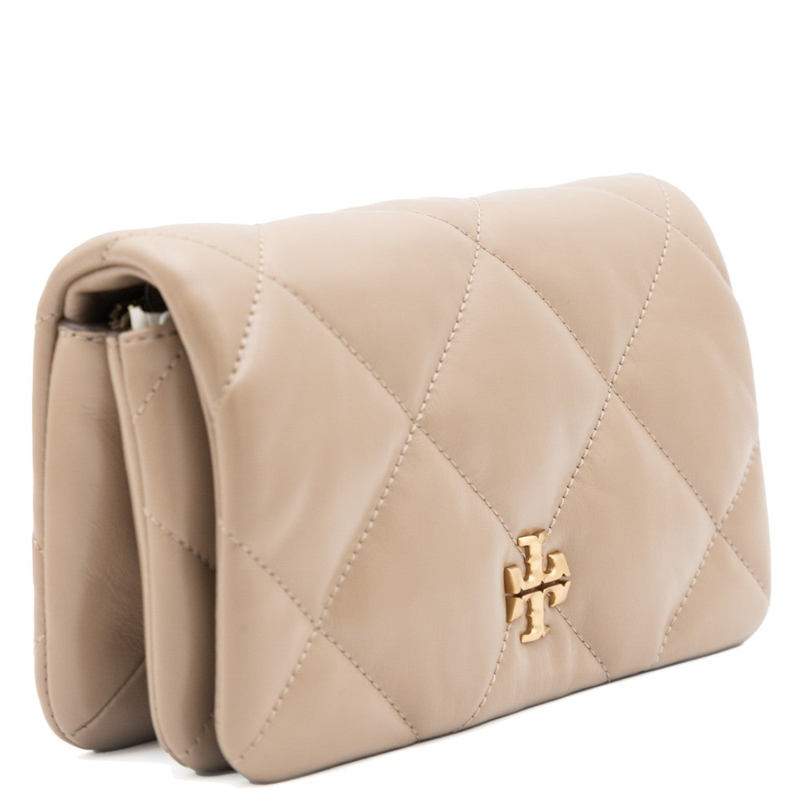 Tory Burch Light Stone Leather Shoulder Bag