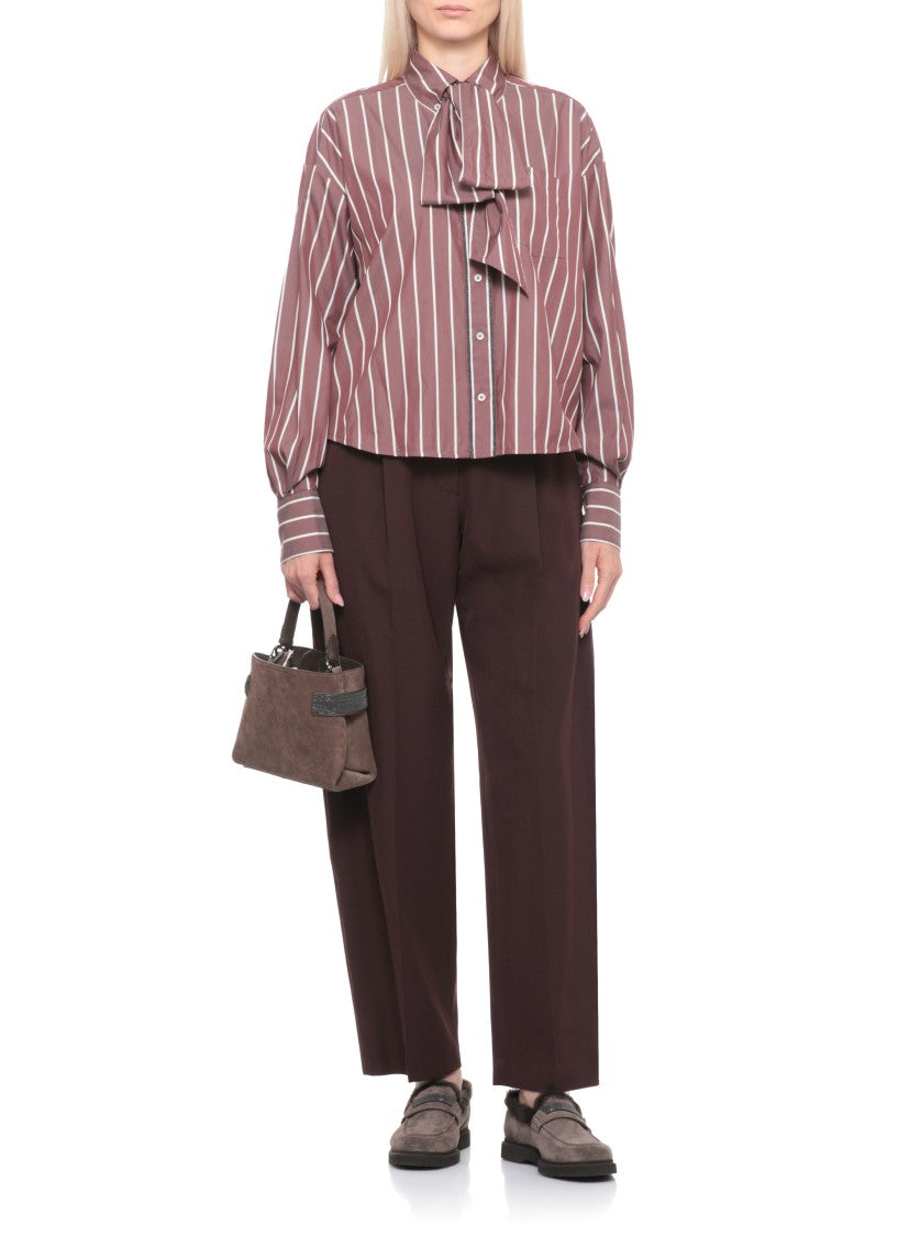 Brunello Cucinelli Shiny Trims Shirt