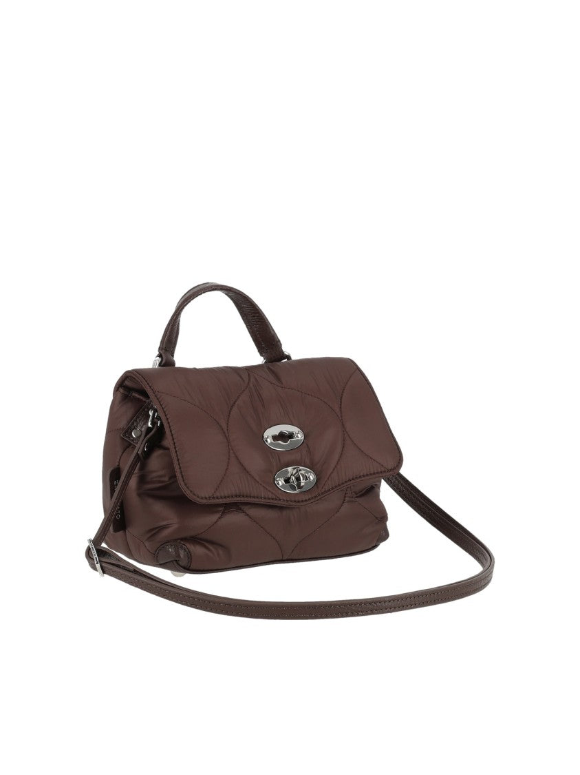 Zanellato Srl Brown Lunaria Quilted Leather Shoulder Bag