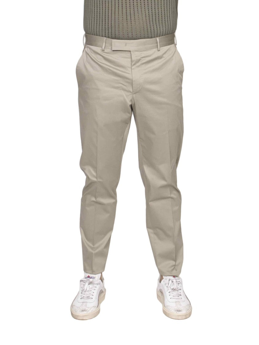 Pt Torino Rebel Neutral Tapered Straight-Leg Pants