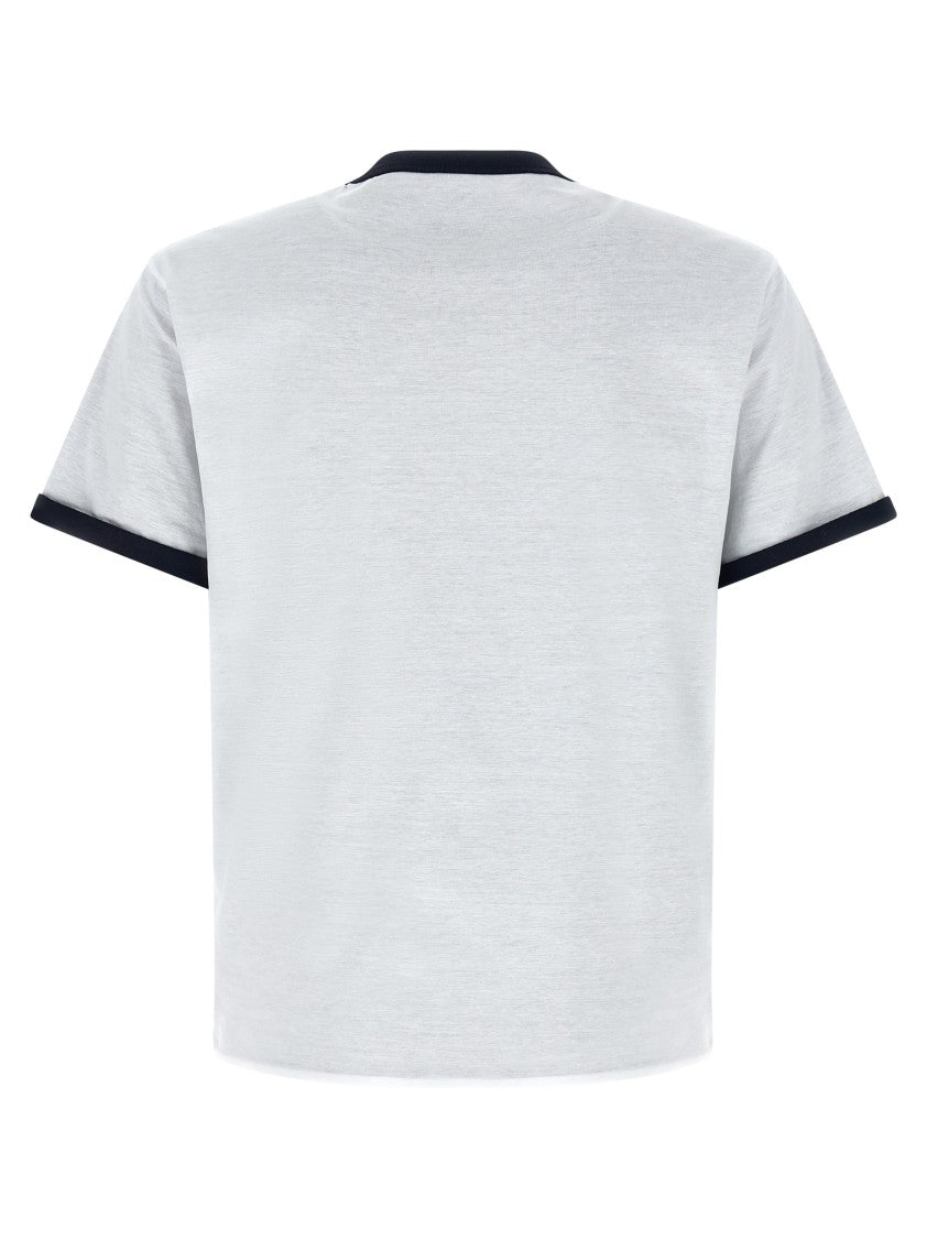 Prada Reversible Cotton Jersey Crew Neck T-Shirt With Distinctive Logo