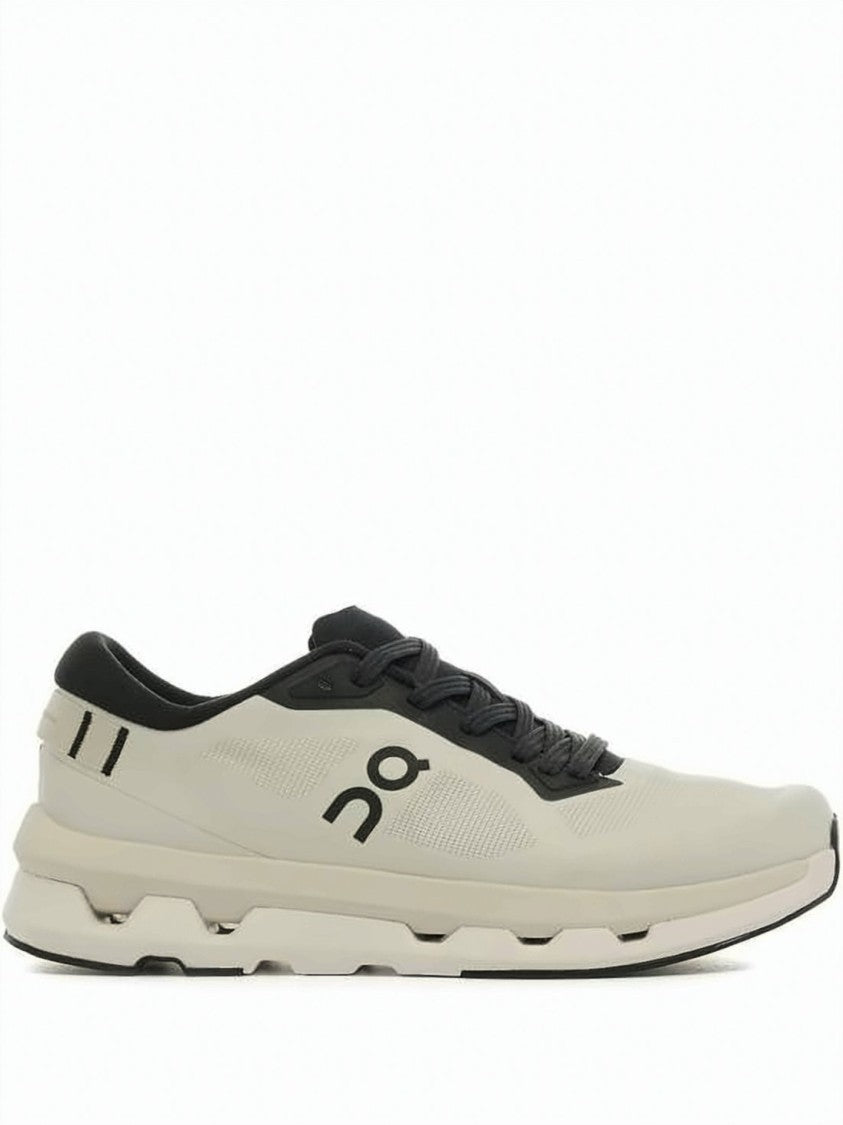 On Running Streamlined Beige Sneakers With Black Accents