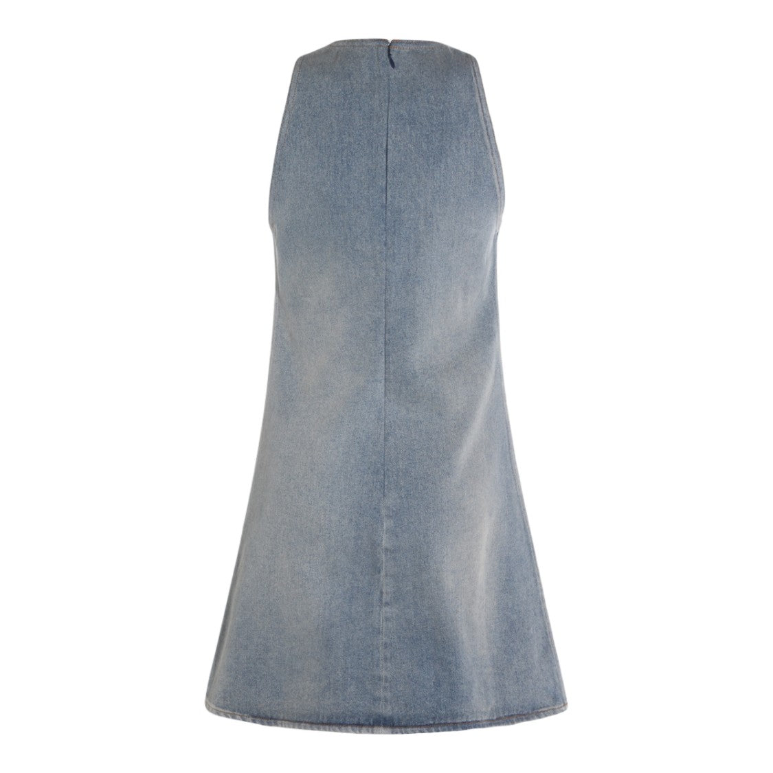 Courrèges Sleeveless A-Line Denim Mini Dress