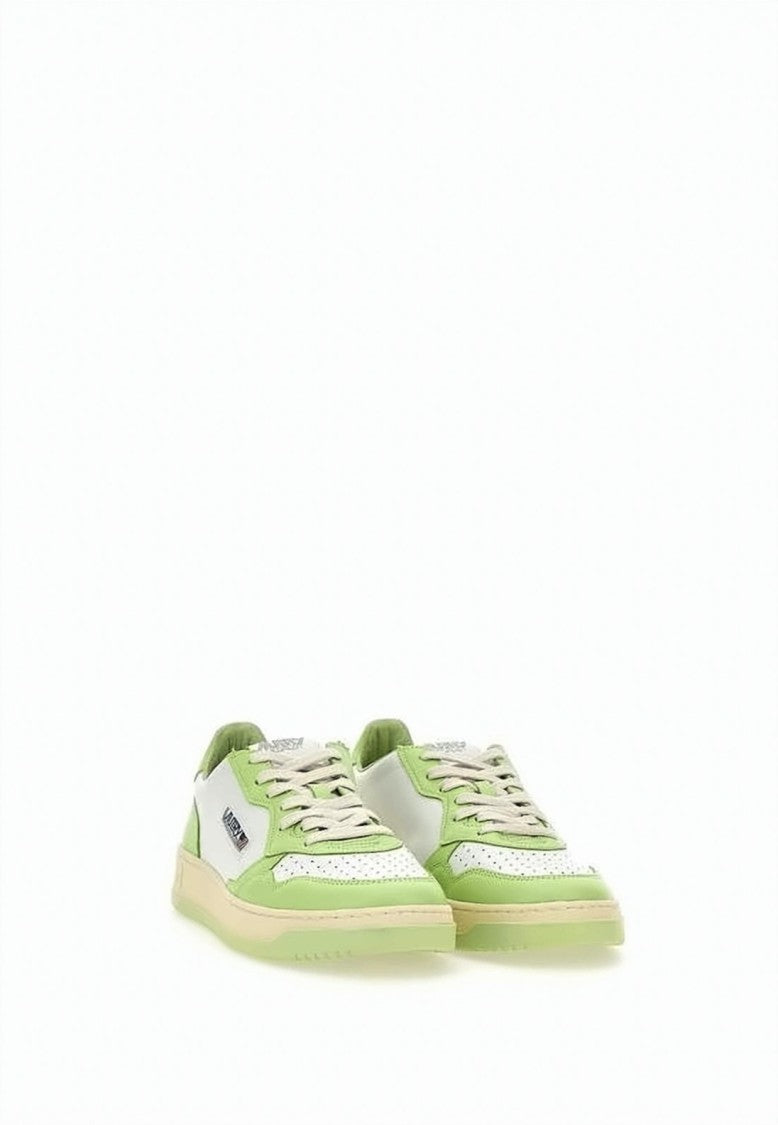 Autry Low-Top Leather Sneakers With Perforated Toe Box