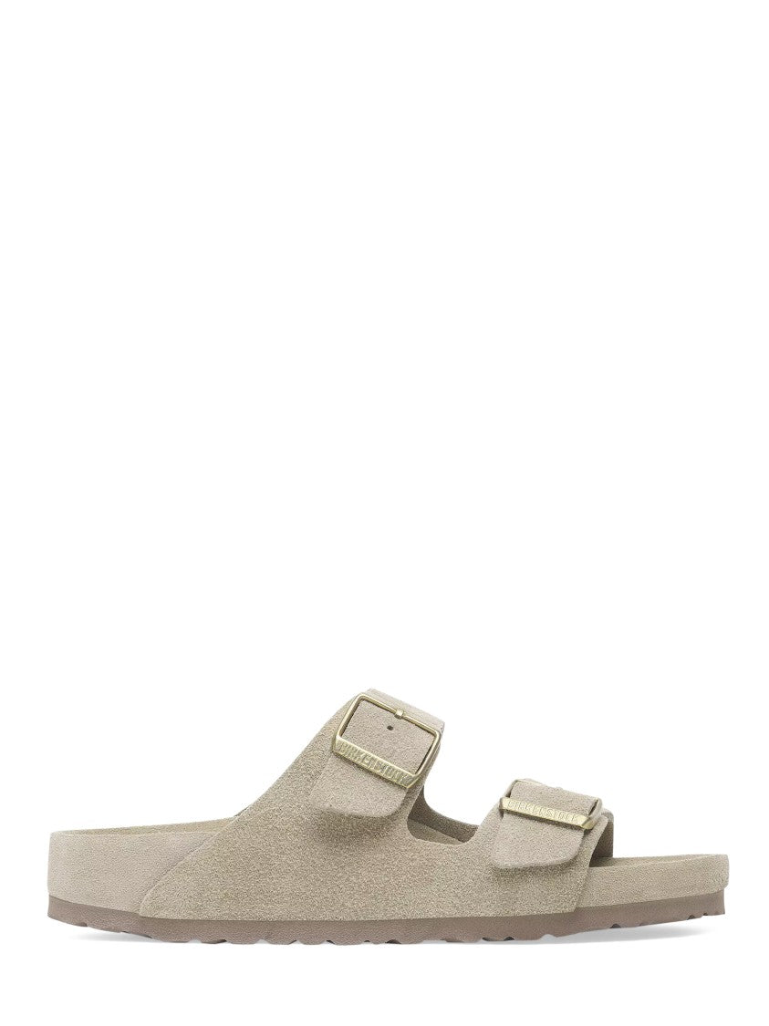 Birkenstock Two-Strap Suede Sandals With Adjustable Buckles