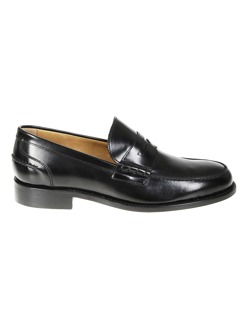 Berwick Refined Black Leather Moccasin Loafer