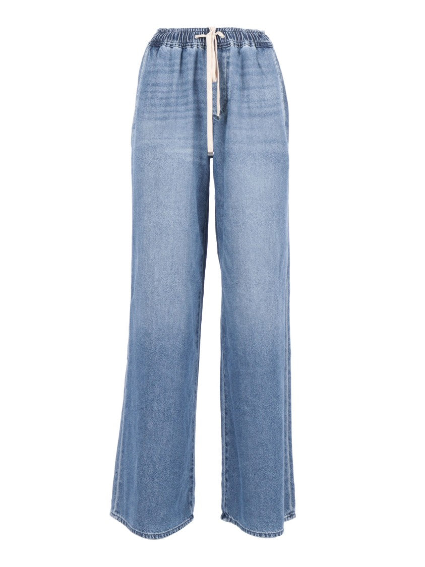 7 For All Mankind Pull On Wide Leg Hilo With Elastic Band