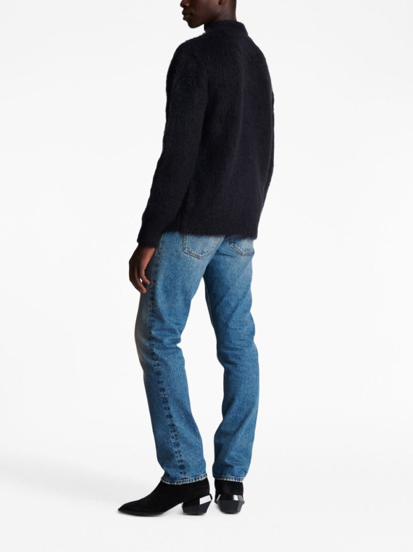 Balmain Brushed-Finish Mohair Blend Jumper