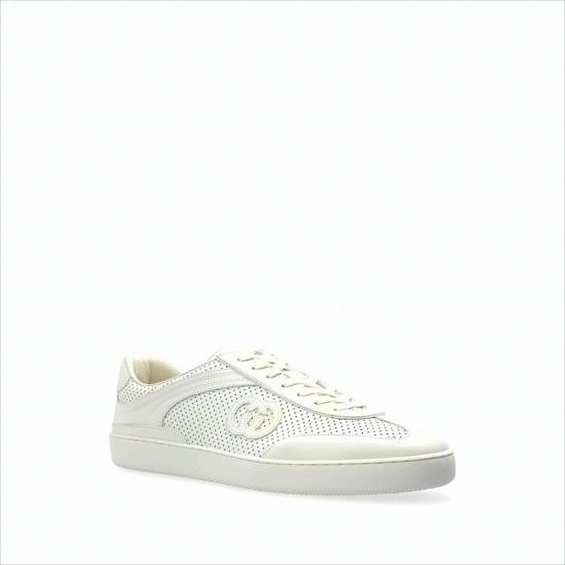 Gucci Perforated Leather Low-Top Sneakers