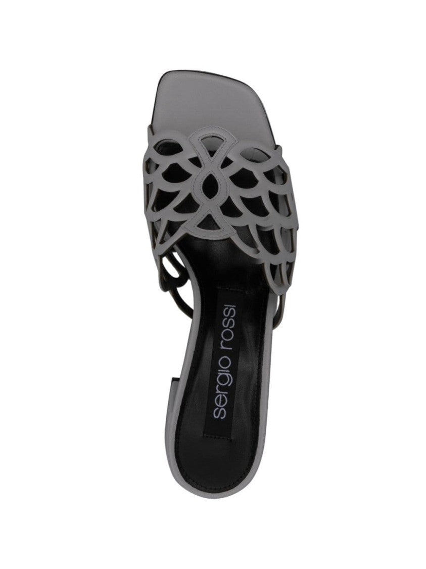 Sergio Rossi Square Open Toe Sandals