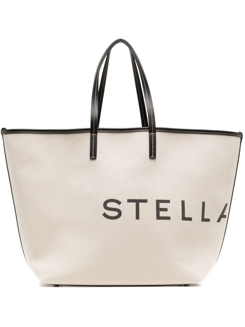 Stella Mccartney Spacious Structured Tote Bag With Bold Logo
