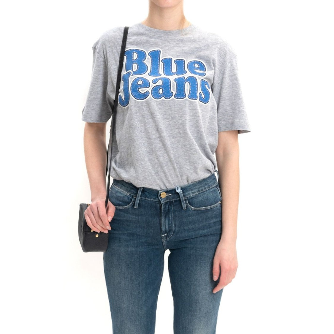 Dsquared2 Graphic Cotton T-Shirt With Ribbed Trim