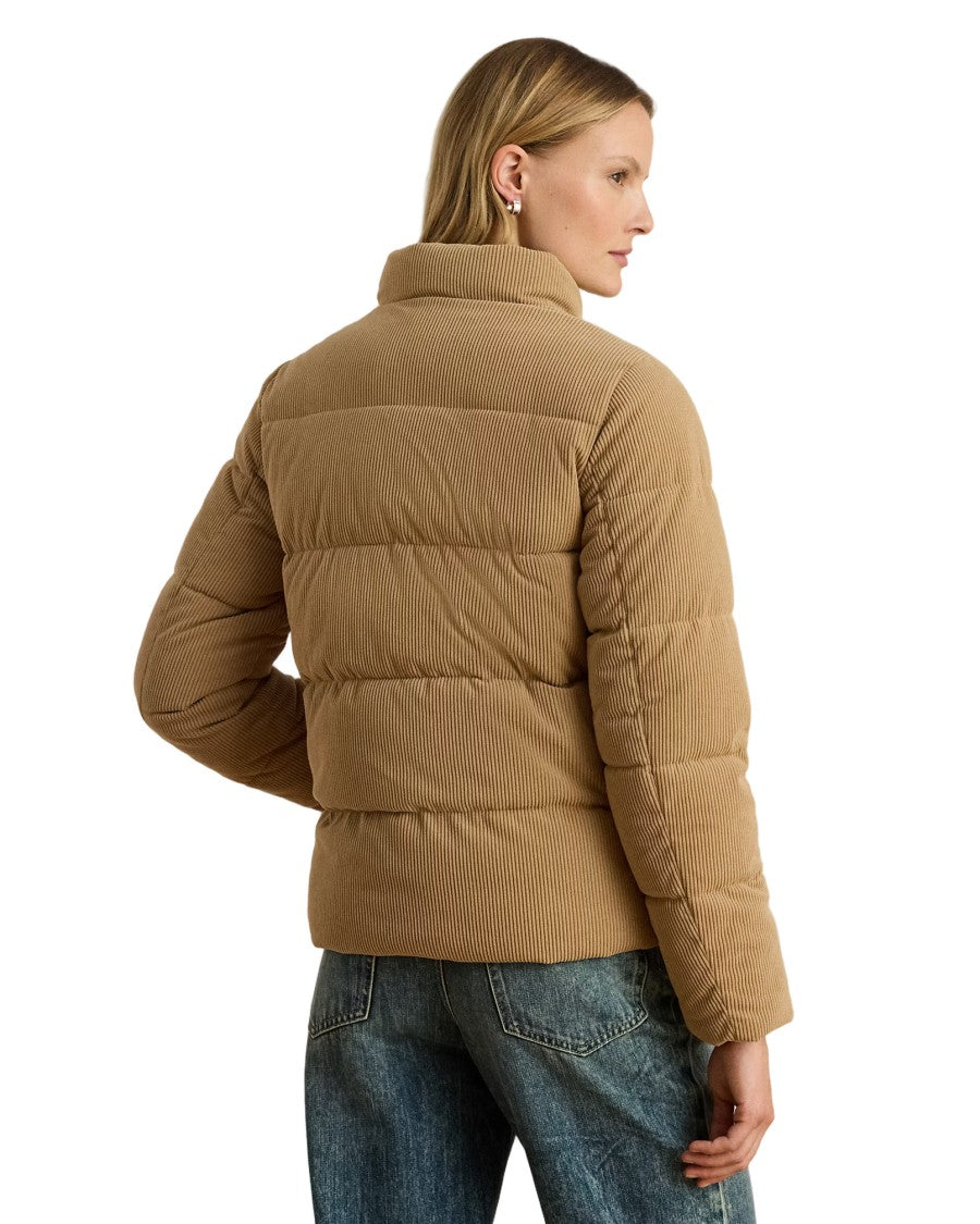 Lauren Ralph Lauren Corduroy-Textured Insulated Puffer Coat