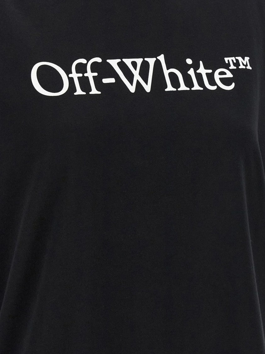 Off-White Black Short-Sleeved T-Shirt With Bold Logo