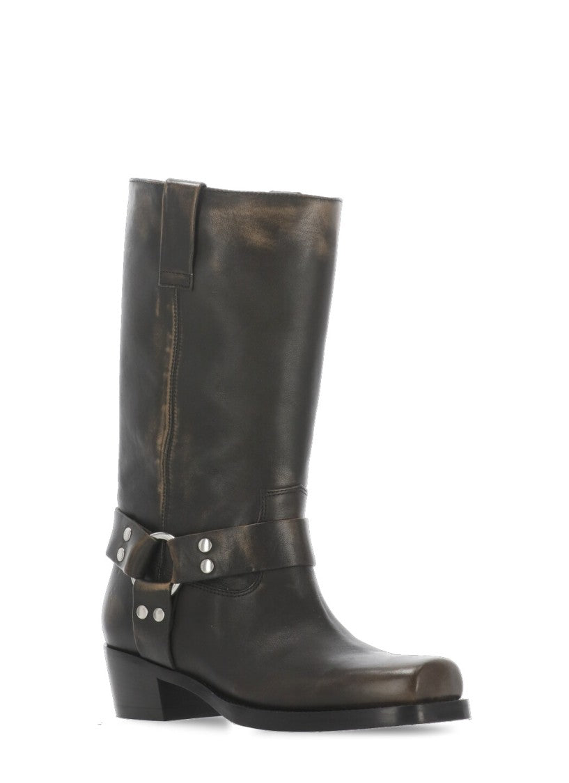 Paris Texas Square Toe Metal Boots