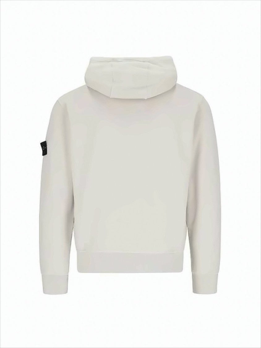 Stone Island Cropped Neutral Tone Hoodie