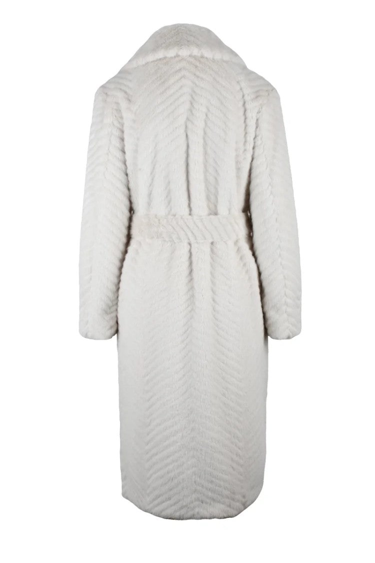 Guess By Marciano Faux Fur Coat - White