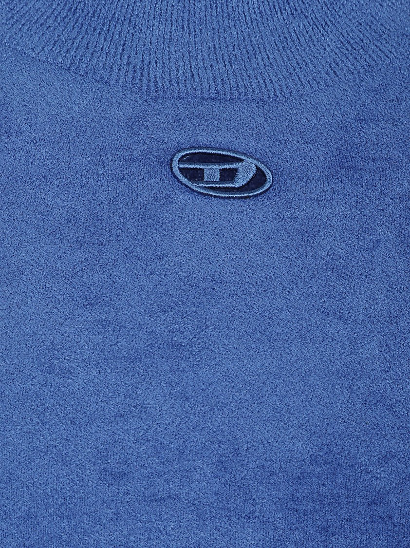 Diesel Chenille-Effect Mini Dress With Sarong-Style Skirt