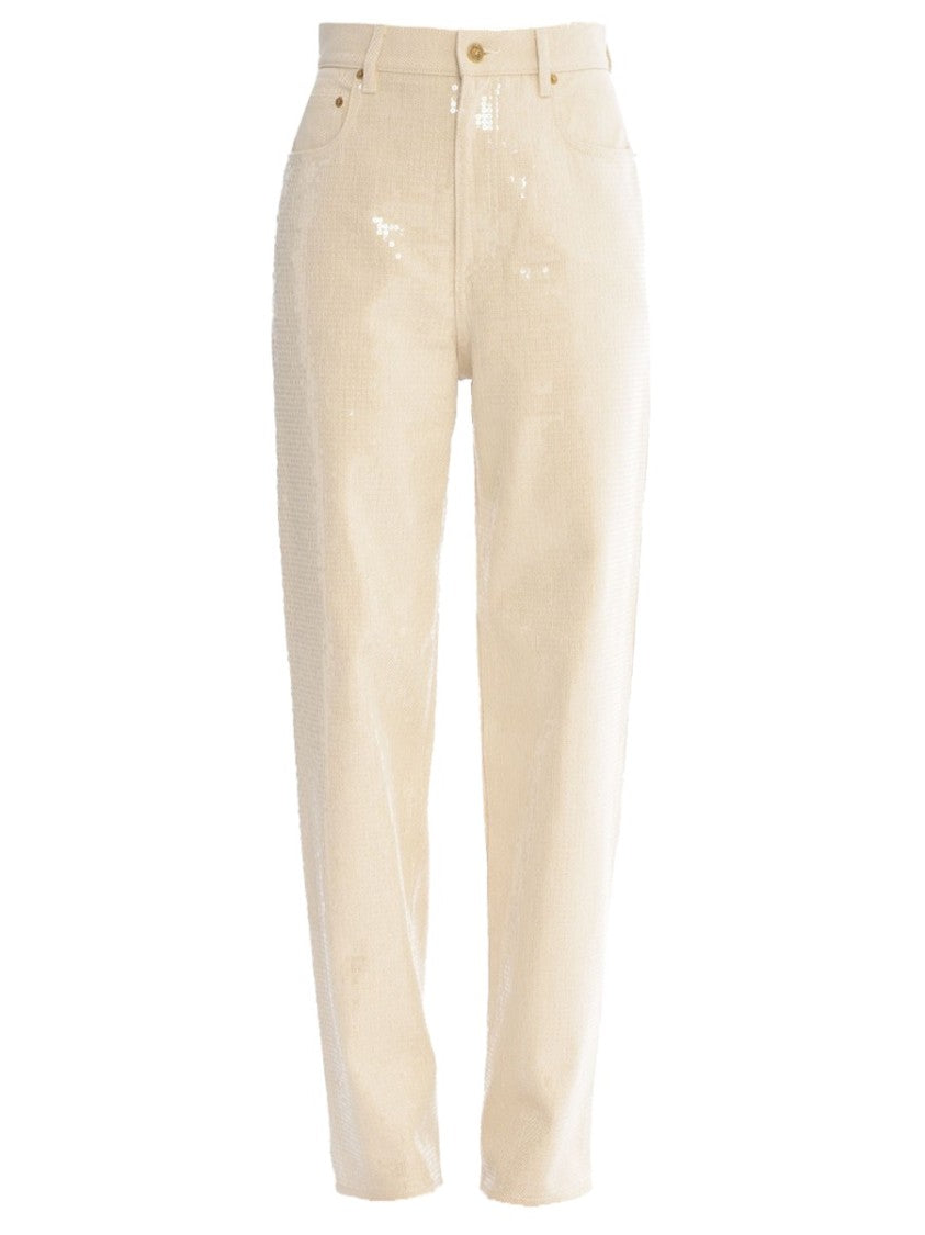 Golden Goose Transparent All-Over Sequins Jeans