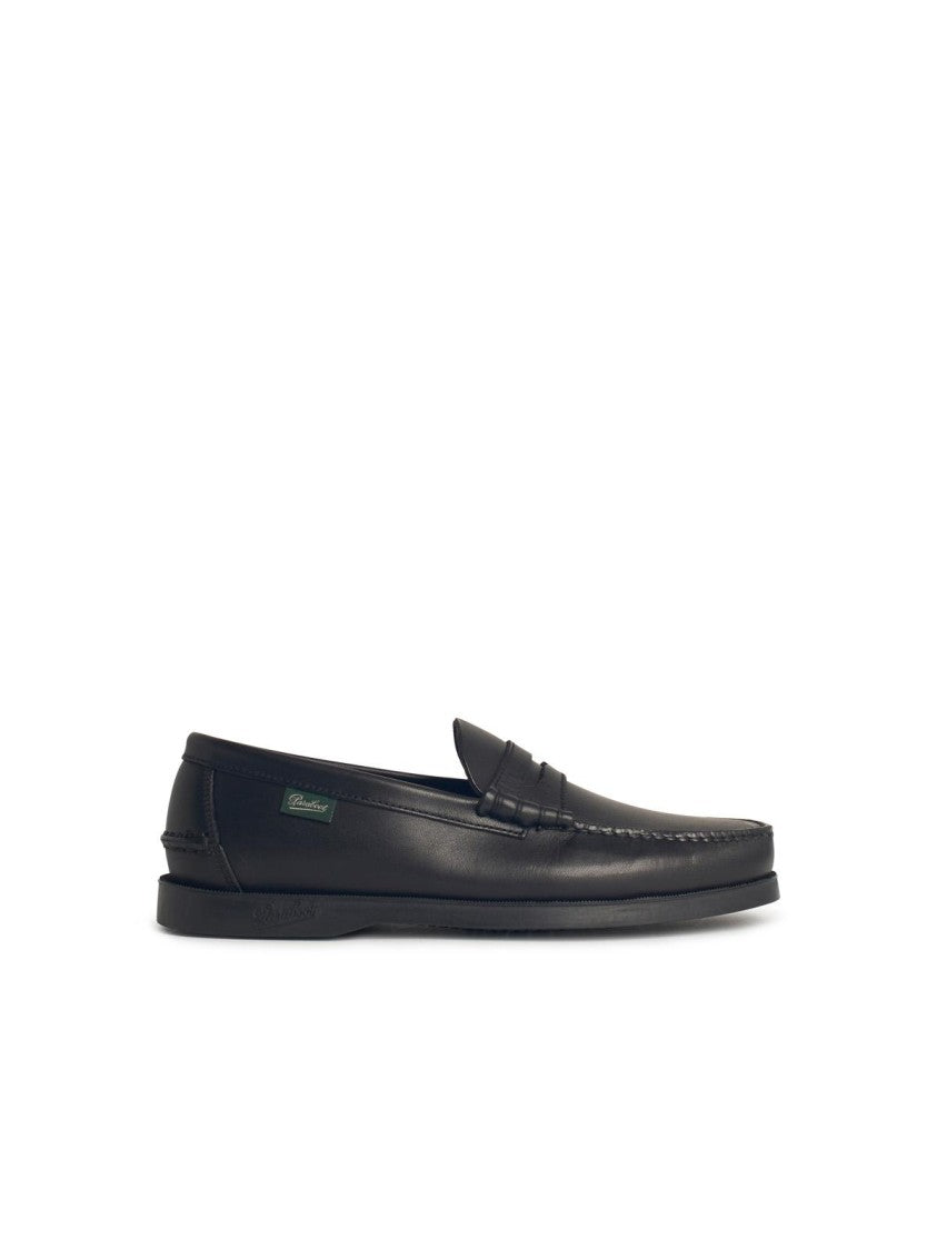 Paraboot 'Coraux' Black Leather Loafers