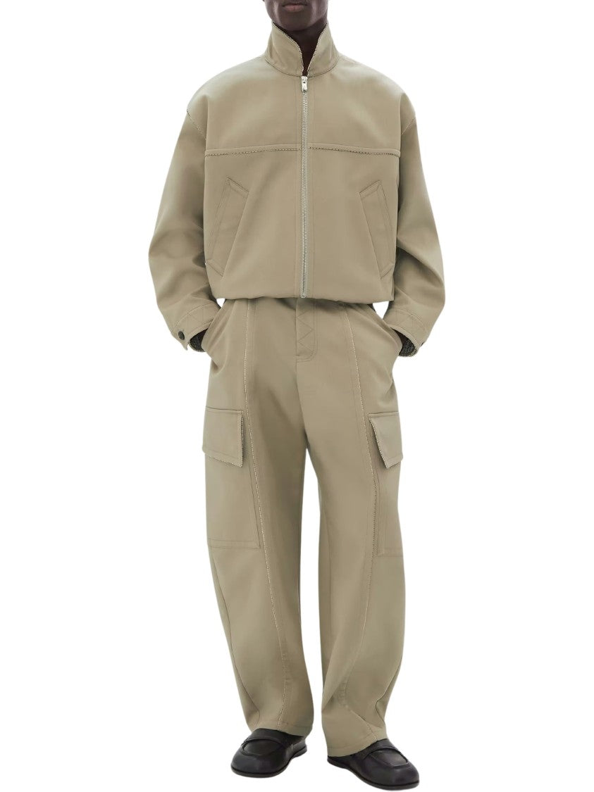Ferrari Double Mackintosh Flap Pockets Cargo Wide-Leg Pants