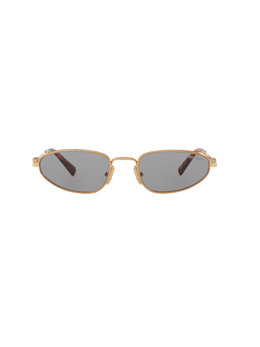 Miu Miu A52s Sole Narrow Oval Tortoiseshell Sunglasses