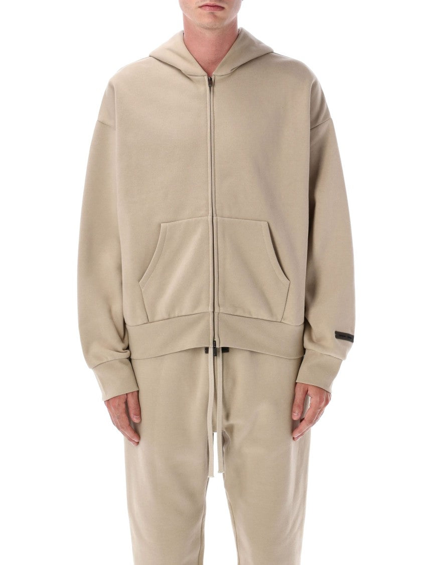 Fear Of God Double-Layered Full-Zip Hoodie With Metallic Logo