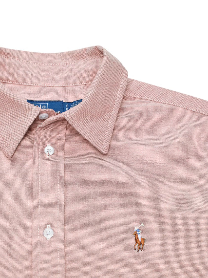 Polo Ralph Lauren Cotton Shirt With Embroidered Logo Detail