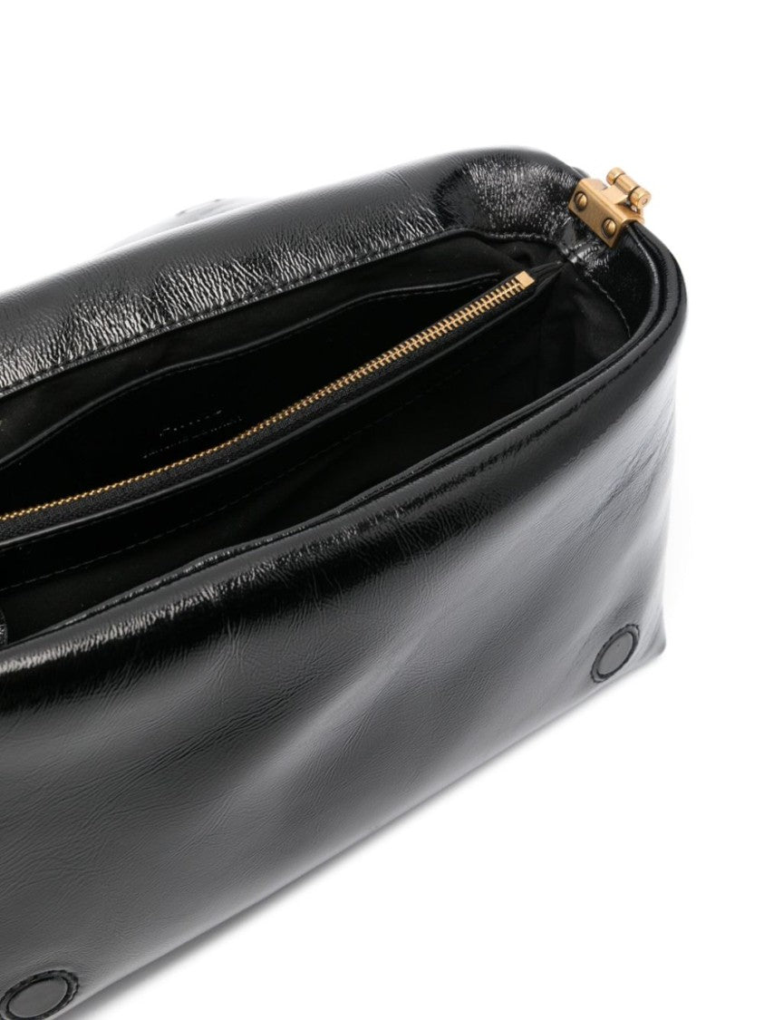 Pinko Love Leather Crossbody Bag
